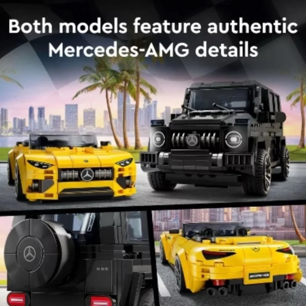 LEGO 76924 Speed Champions Mercedes-AMG G 63 & Mercedes-AMG SL 63 F1 NEW Sealed